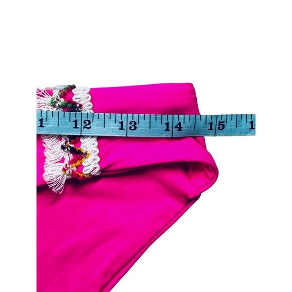 BECCA Swim Bottom‎ Pink Womens Size Small Wayfarer Embellished Hipster NWT - Picture 5 of 7